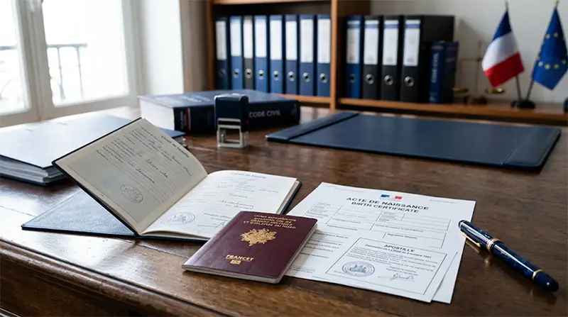 Documents officiels pour l'inscription état civil d'un enfant né par GPA.